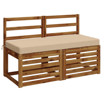 Bench Cushion SOEST 100% Polyester Cream 120 x 50 x 8 cm