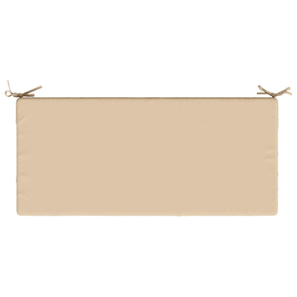 Bench Cushion SOEST 100% Polyester Cream 120 x 50 x 8 cm