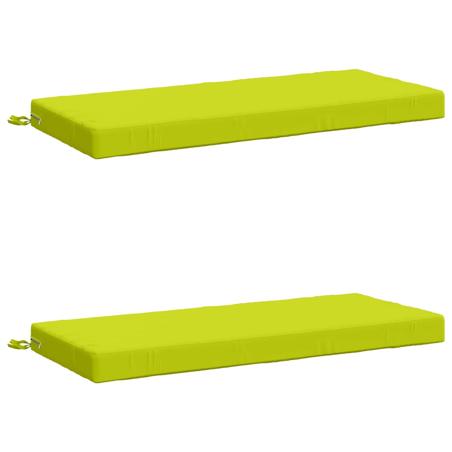2-Piece Bench Cushions SOEST 2 pcs 100% Polyester Bright Green
