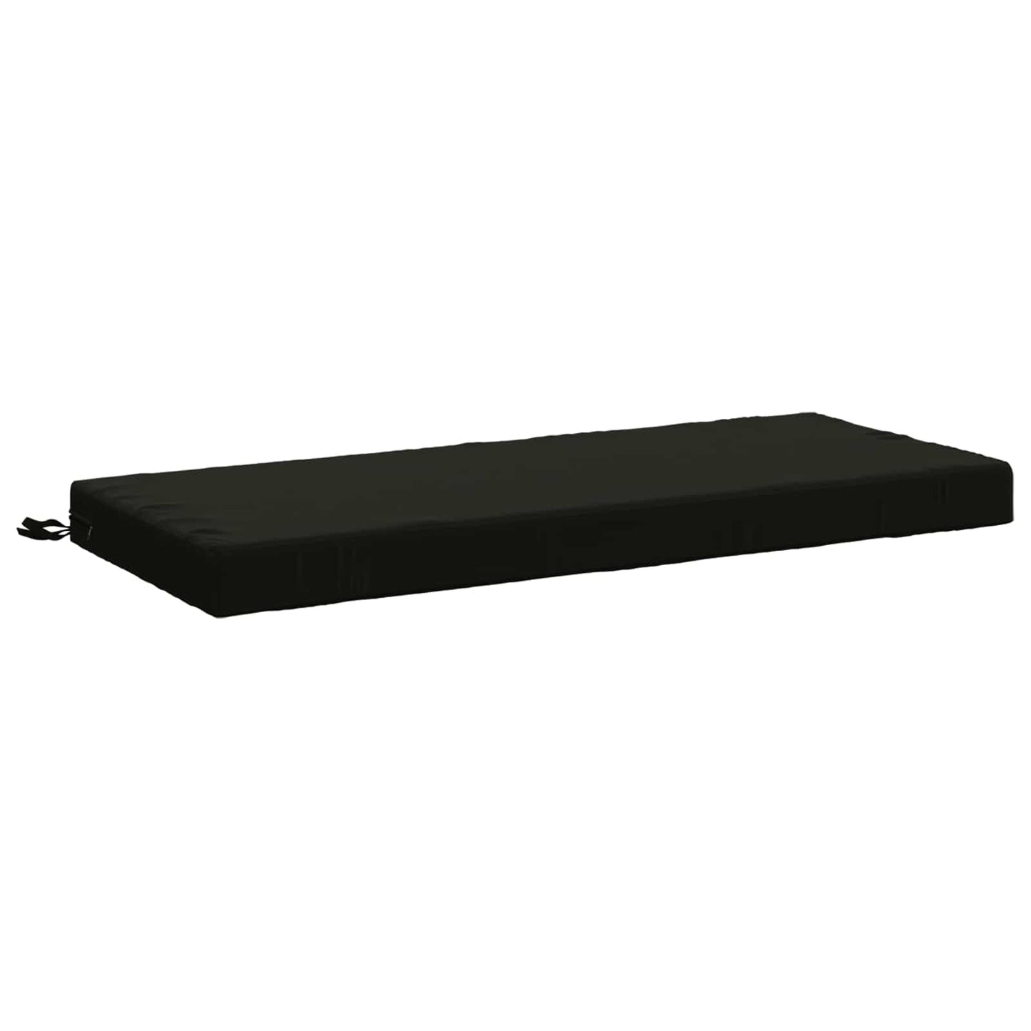 Bench Cushion SOEST 100% Polyester Black 120 x 50 x 8 cm