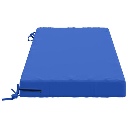 2-Piece Bench Cushions SOEST 2 pcs 100% Polyester Royal Blue