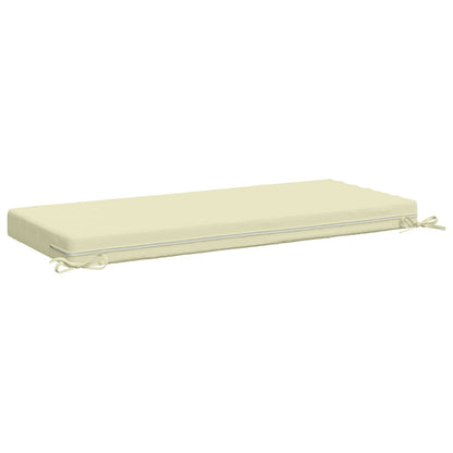 2-Piece Bench Cushions SOEST 2 pcs 100% Polyester Cream