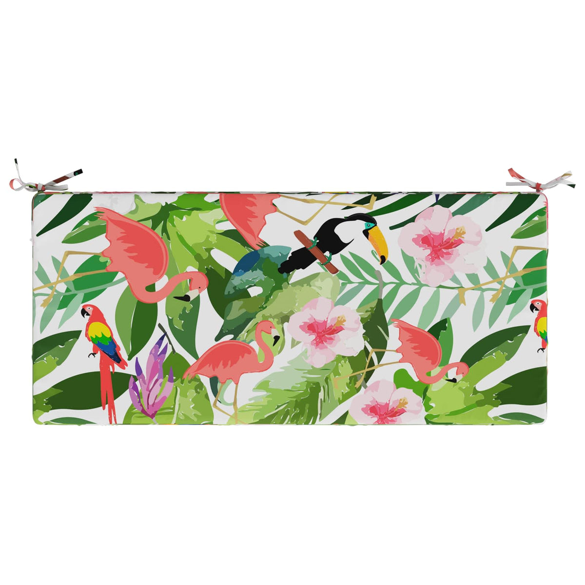 2-Piece Bench Cushions SOEST 2 pcs 100% Polyester Multicolour