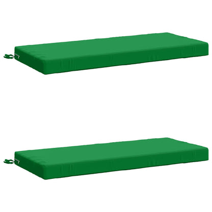 2-Piece Bench Cushions SOEST 2 pcs 100% Polyester Green