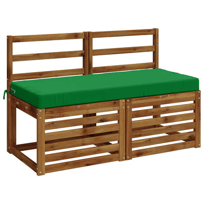 2-Piece Bench Cushions SOEST 2 pcs 100% Polyester Green