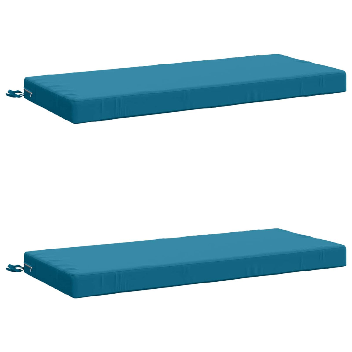 2-Piece Bench Cushions SOEST 2 pcs 100% Polyester Light Blue