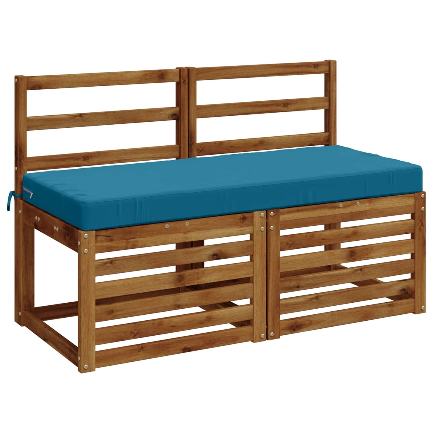 2-Piece Bench Cushions SOEST 2 pcs 100% Polyester Light Blue