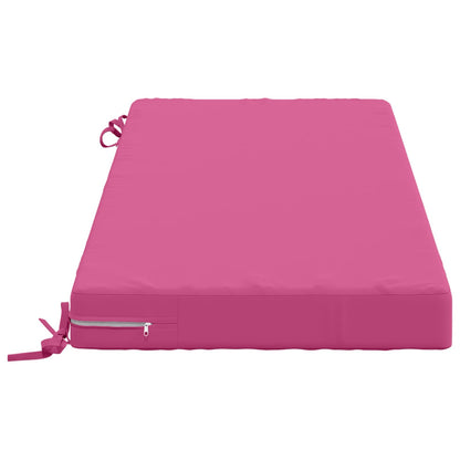 Bench Cushion SOEST 100% Polyester Pink 120 x 50 x 8 cm