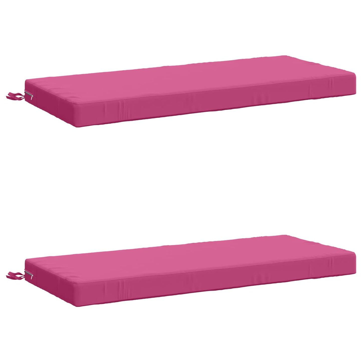 2-Piece Bench Cushions SOEST 2 pcs 100% Polyester Pink
