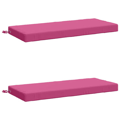 2-Piece Bench Cushions SOEST 2 pcs 100% Polyester Pink