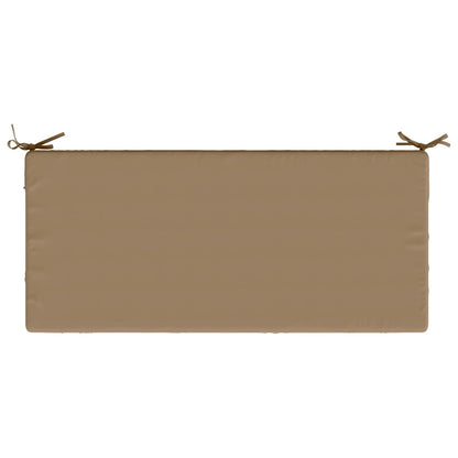 2-Piece Bench Cushions SOEST 2 pcs 100% Polyester Taupe