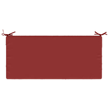 Bench Cushion SOEST 100% Polyester Wine Red 120 x 50 x 8 cm