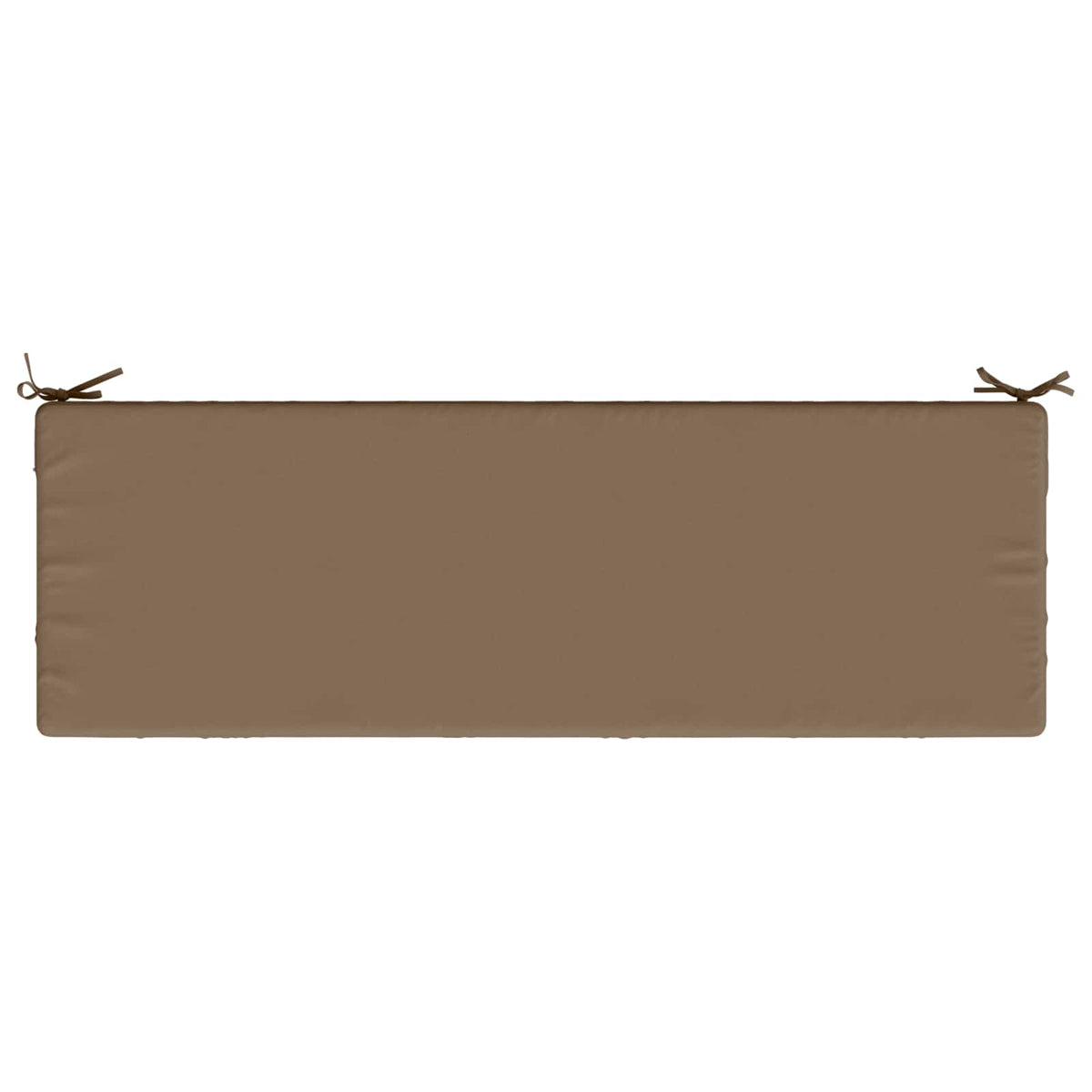 2-Piece Bench Cushions SOEST 2 pcs 100% Polyester Taupe