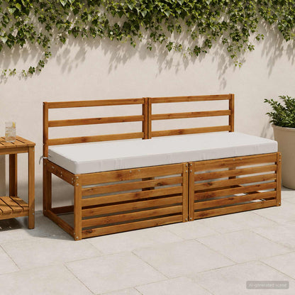 2-Piece Bench Cushions SOEST 2 pcs 100% Polyester White