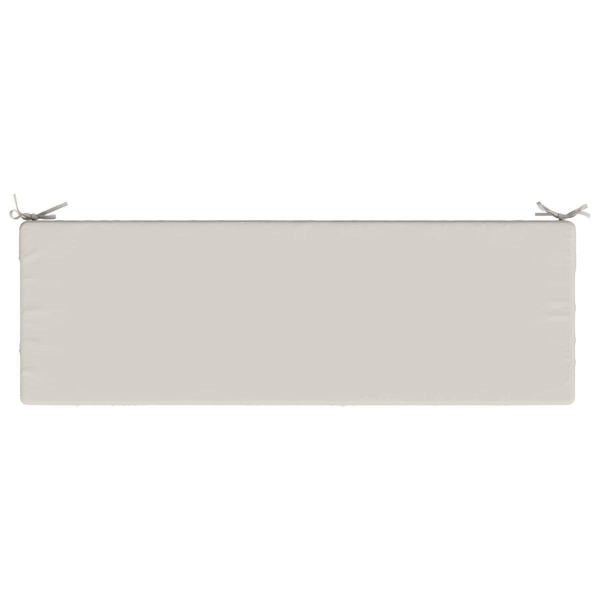 Bench Cushion SOEST 100% Polyester White 140 x 50 x 8 cm