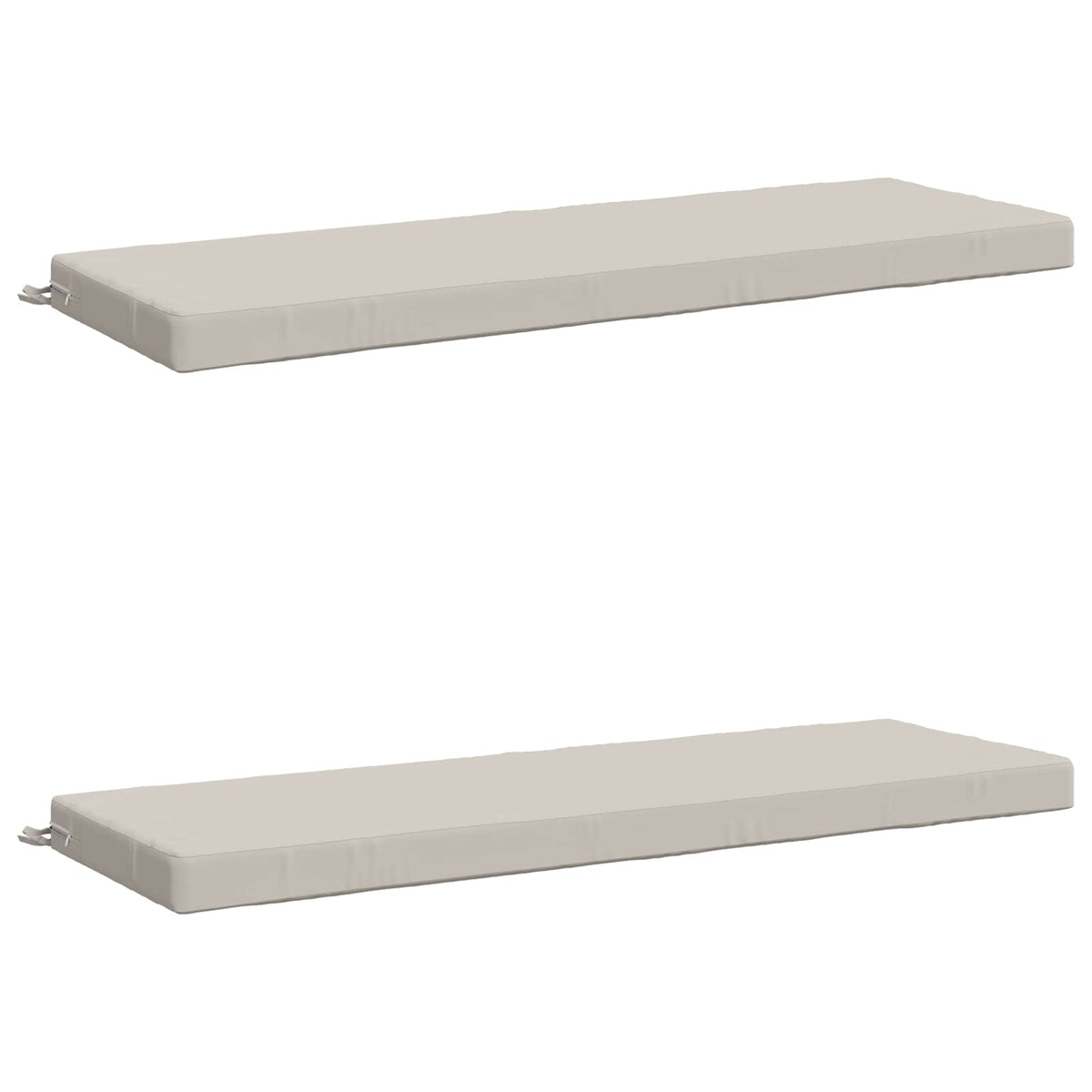 2-Piece Bench Cushions SOEST 2 pcs 100% Polyester White