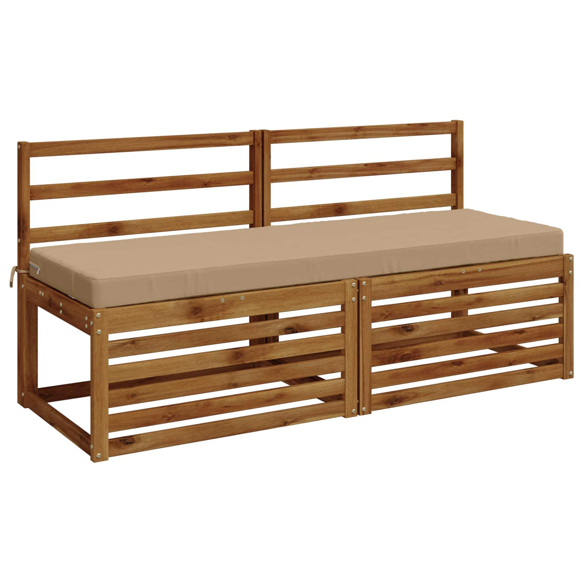 2-Piece Bench Cushions SOEST 2 pcs 100% Polyester Sand