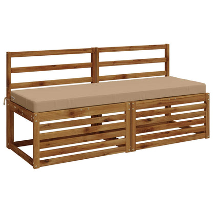2-Piece Bench Cushions SOEST 2 pcs 100% Polyester Sand