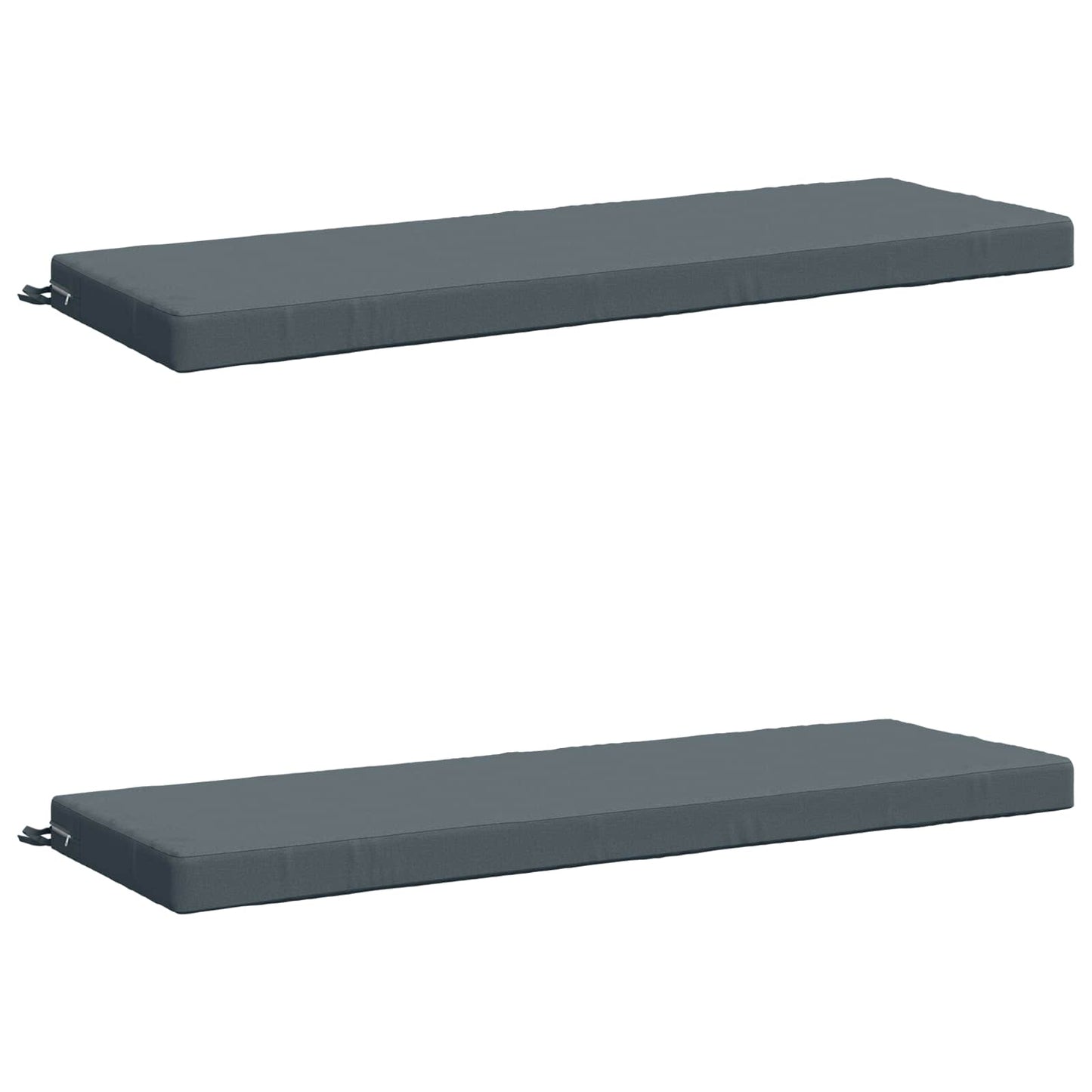 2-Piece Bench Cushions SOEST 2 pcs 100% Polyester Blue