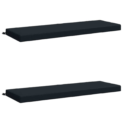2-Piece Bench Cushions SOEST 2 pcs 100% Polyester Dark Blue