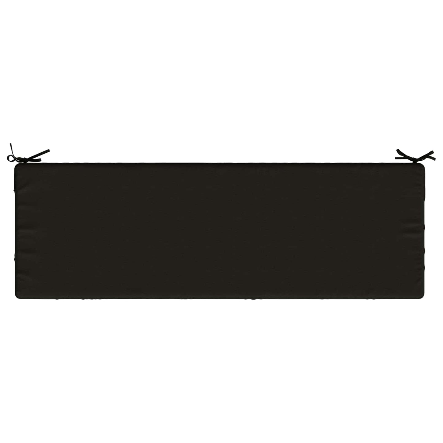 Bench Cushion SOEST 100% Polyester Black 140 x 50 x 8 cm