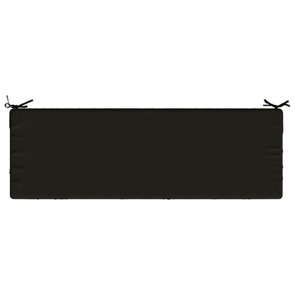 2-Piece Bench Cushions SOEST 2 pcs 100% Polyester Black