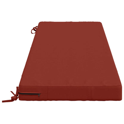 Bench Cushion SOEST 100% Polyester Red 140 x 50 x 8 cm