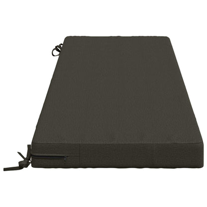 Bench Cushion SOEST 100% Polyester Anthracite 140 x 50 x 8 cm