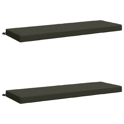 2-Piece Bench Cushions SOEST 2 pcs 100% Polyester Anthracite