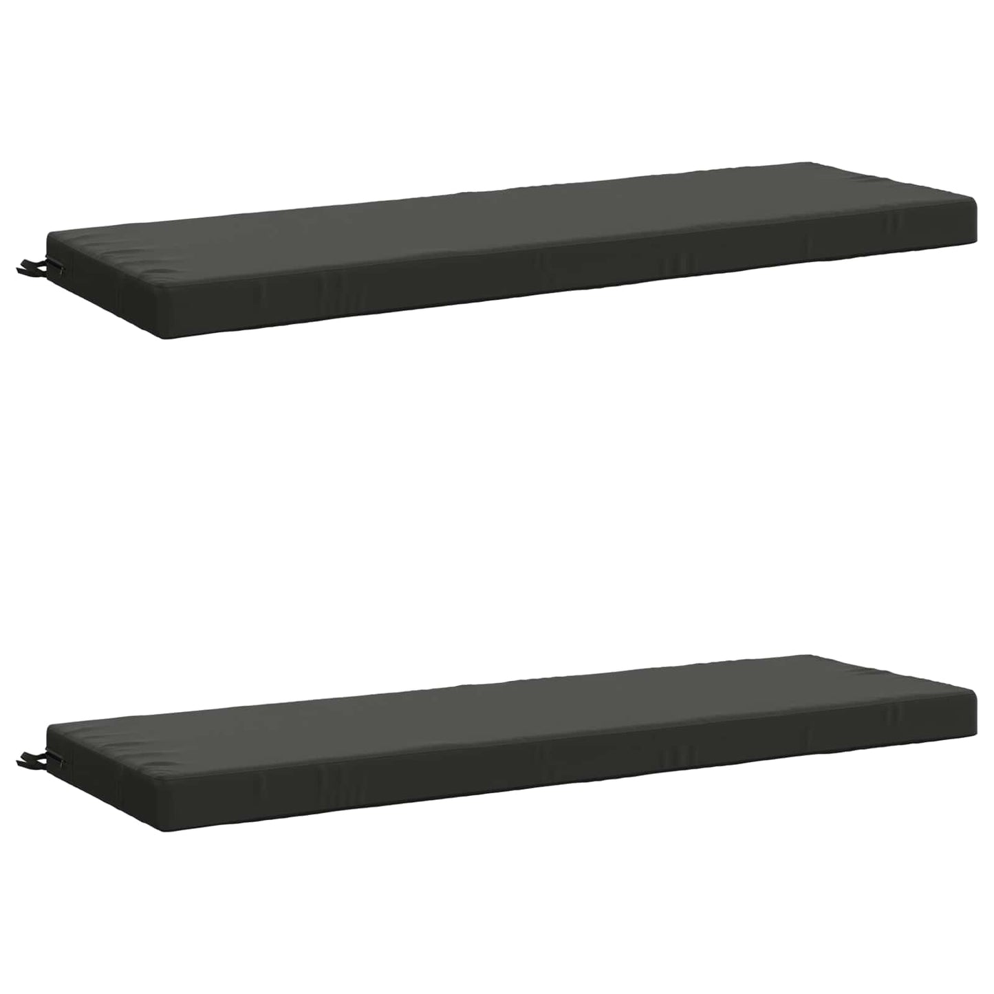 2-Piece Bench Cushions SOEST 2 pcs 100% Polyester Anthracite