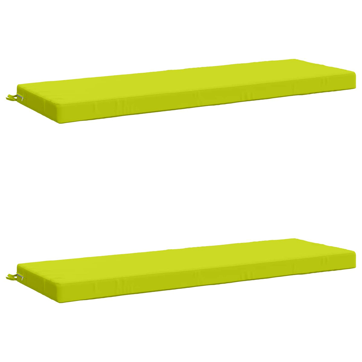 2-Piece Bench Cushions SOEST 2 pcs 100% Polyester Bright Green
