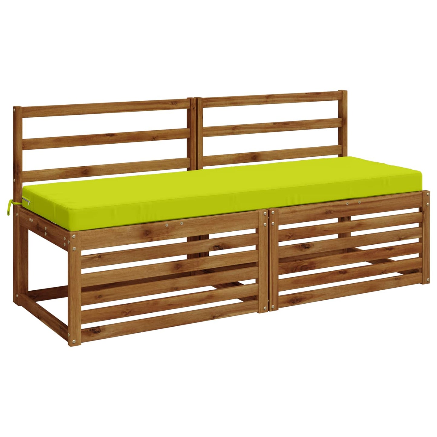 2-Piece Bench Cushions SOEST 2 pcs 100% Polyester Bright Green