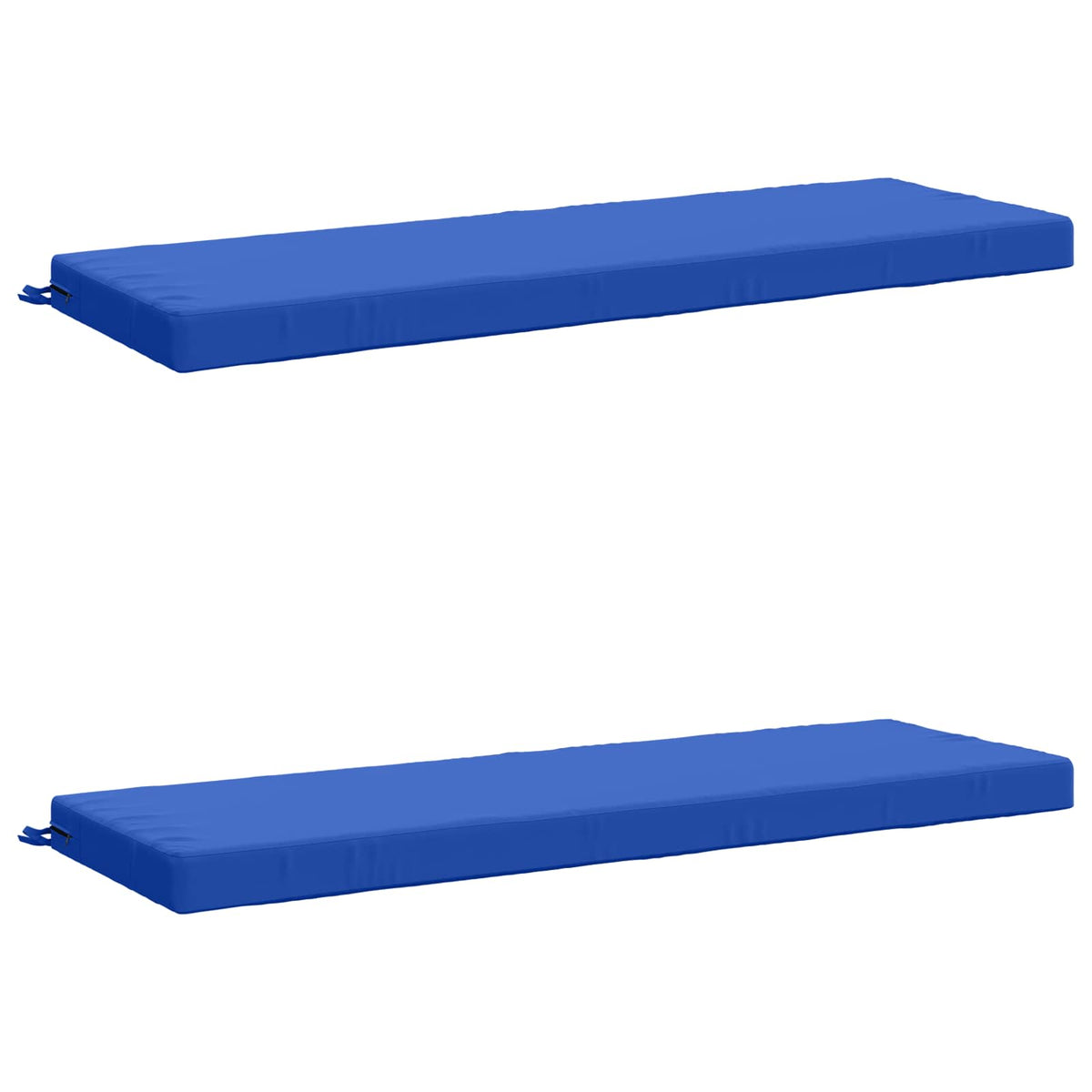 2-Piece Bench Cushions SOEST 2 pcs 100% Polyester Royal Blue