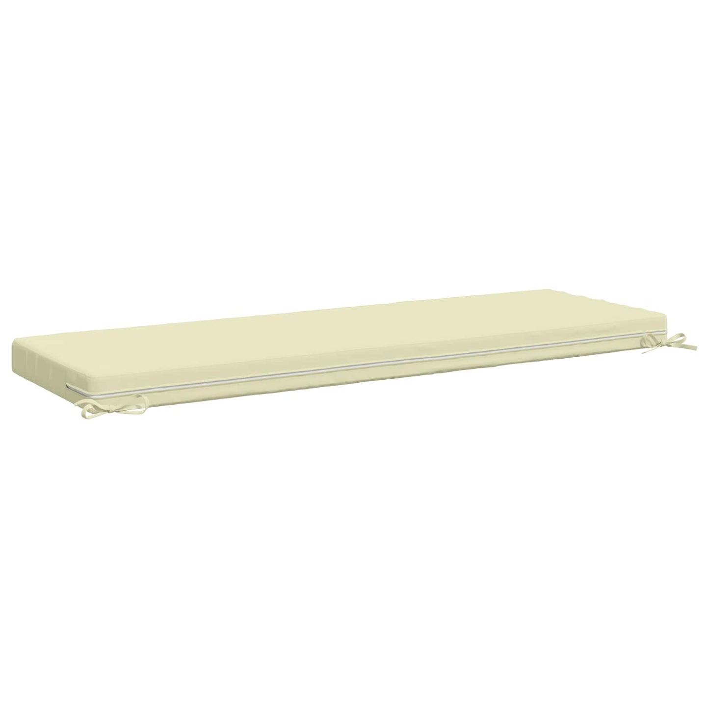 2-Piece Bench Cushions SOEST 2 pcs 100% Polyester Cream