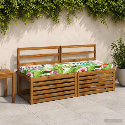 2-Piece Bench Cushions SOEST 2 pcs 100% Polyester Multicolour