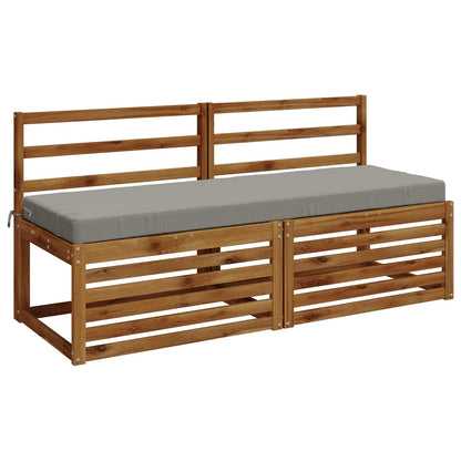 2-Piece Bench Cushions SOEST 2 pcs 100% Polyester Grey