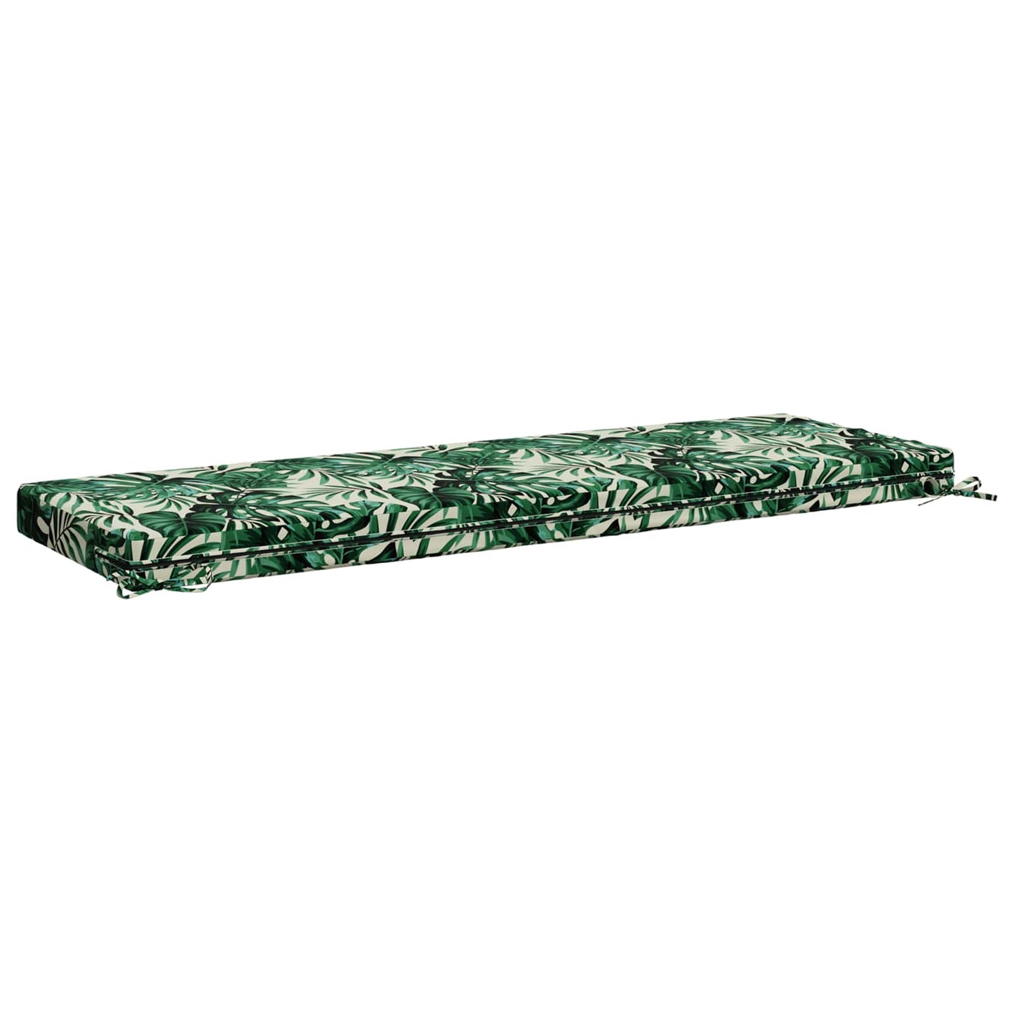 Bench Cushion SOEST 100% Polyester Leaf Pattern 140 x 50 x 8 cm