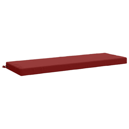 2-Piece Bench Cushions SOEST 2 pcs 100% Polyester Wine Red