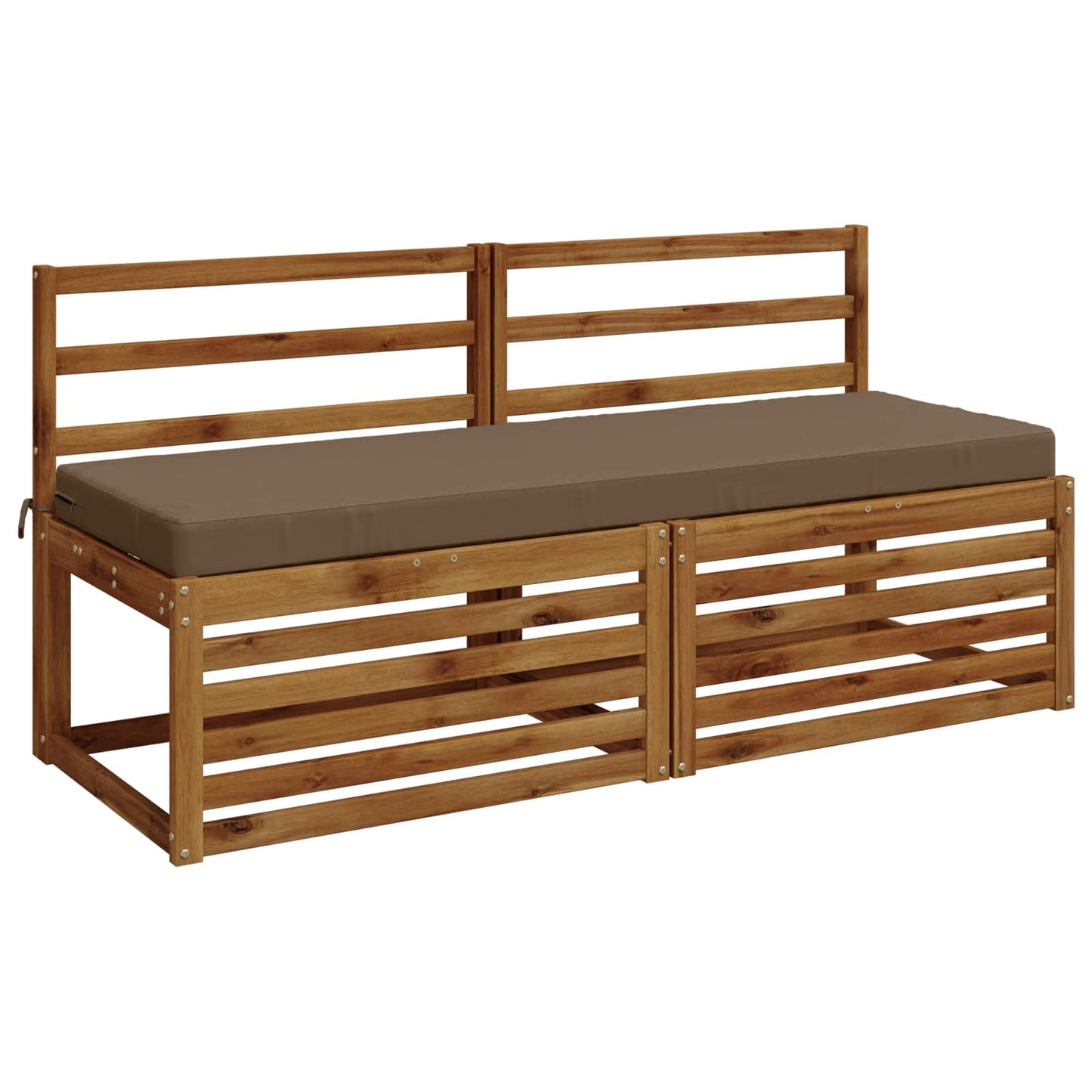 Bench Cushion SOEST 100% Polyester Taupe 150 x 50 x 8 cm
