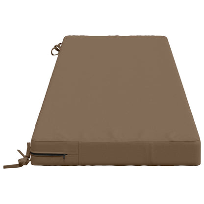 Bench Cushion SOEST 100% Polyester Taupe 150 x 50 x 8 cm