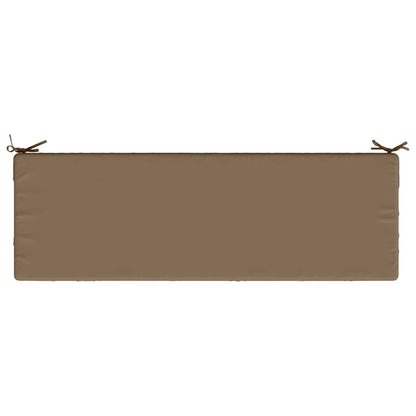 2-Piece Bench Cushions SOEST 2 pcs 100% Polyester Taupe