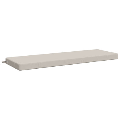 Bench Cushion SOEST 100% Polyester White 150 x 50 x 8 cm
