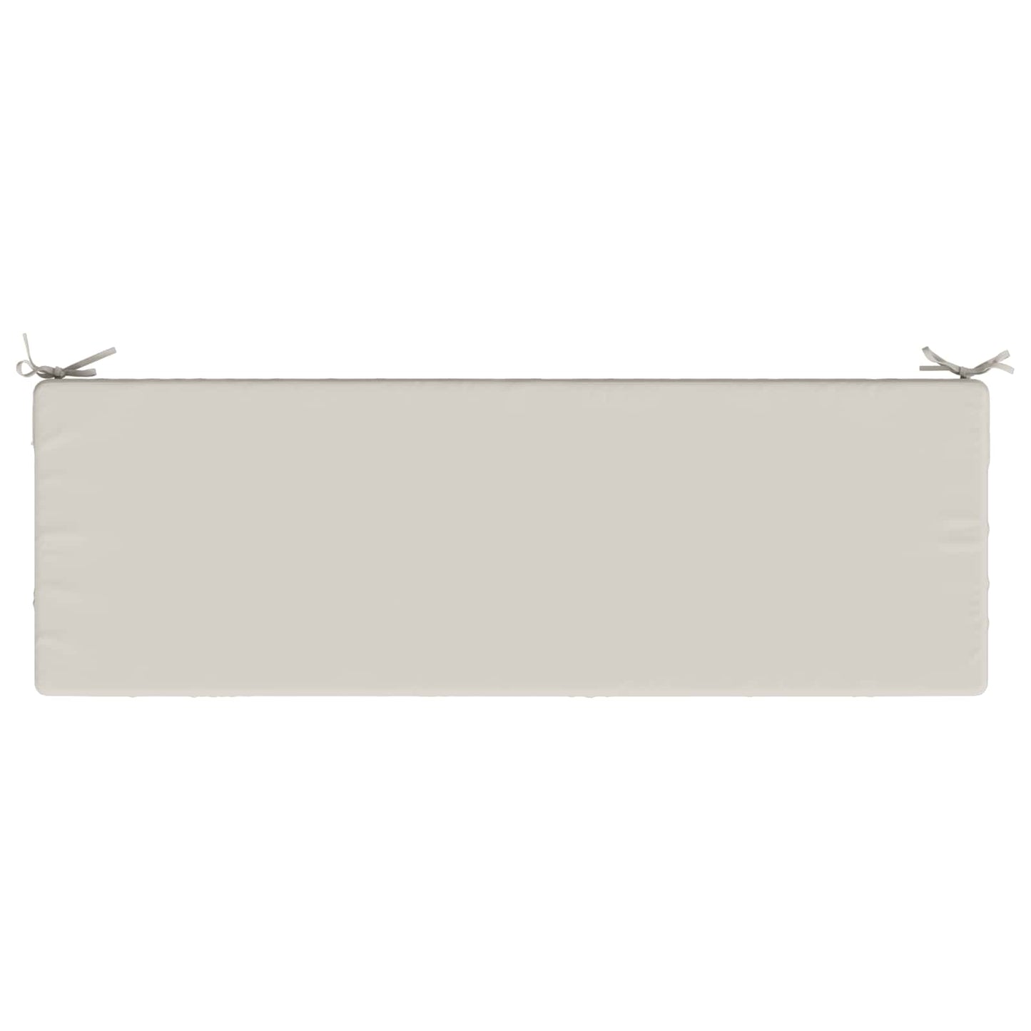 Bench Cushion SOEST 100% Polyester White 150 x 50 x 8 cm