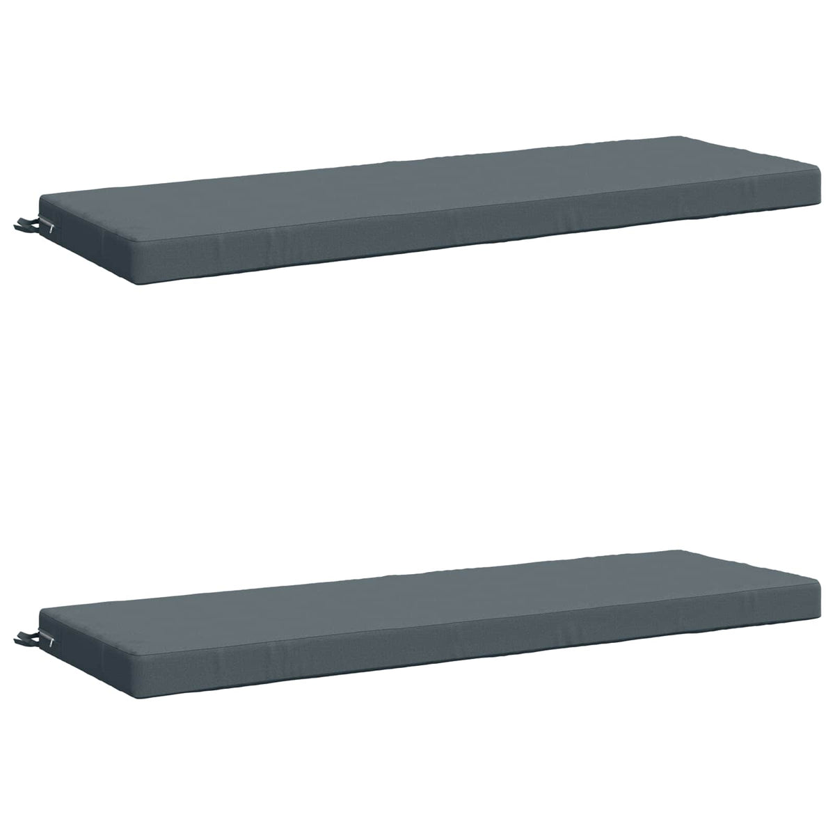 2-Piece Bench Cushions SOEST 2 pcs 100% Polyester Blue