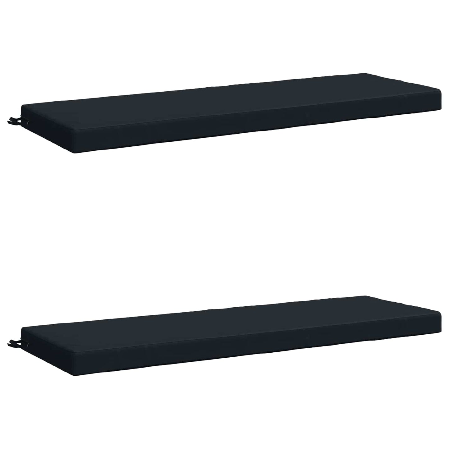 2-Piece Bench Cushions SOEST 2 pcs 100% Polyester Dark Blue