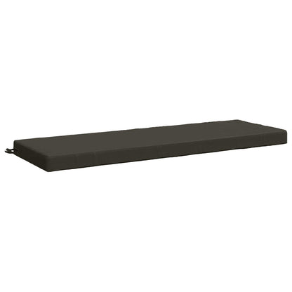 2-Piece Bench Cushions SOEST 2 pcs 100% Polyester Anthracite