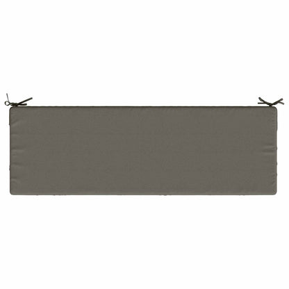 Bench Cushion SOEST 100% Polyester Grey 150 x 50 x 8 cm