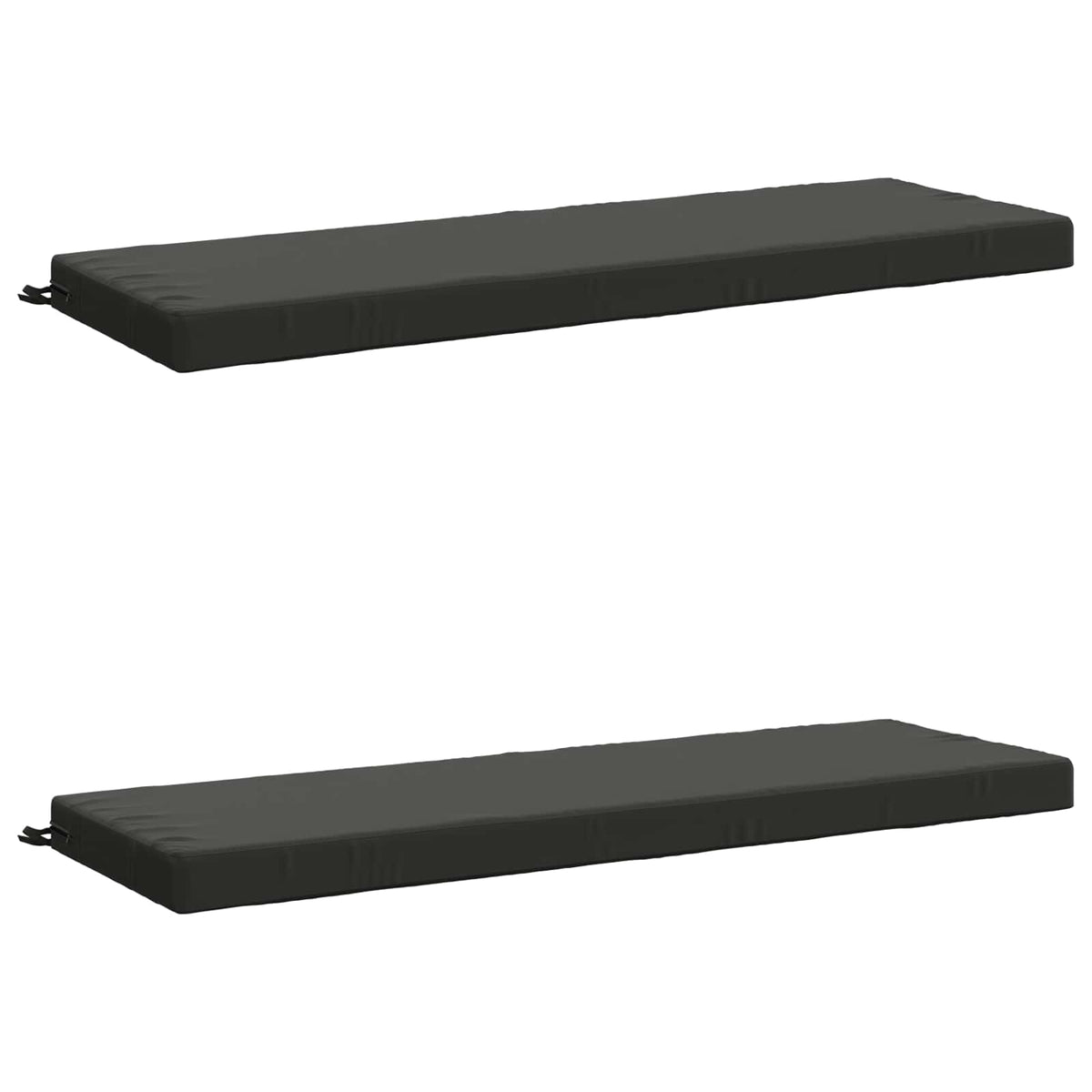 2-Piece Bench Cushions SOEST 2 pcs 100% Polyester Anthracite