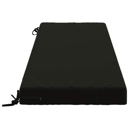 2-Piece Bench Cushions SOEST 2 pcs 100% Polyester Black