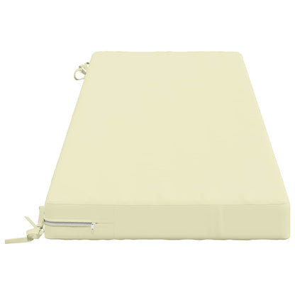 Bench Cushion SOEST 100% Polyester Cream 150 x 50 x 8 cm